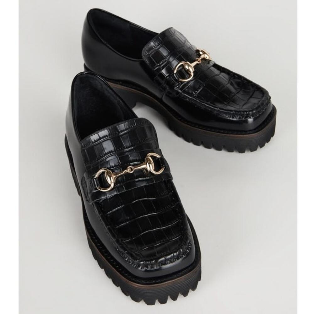Intentionally Blank HK-2 Croc Lug Sole Loafer